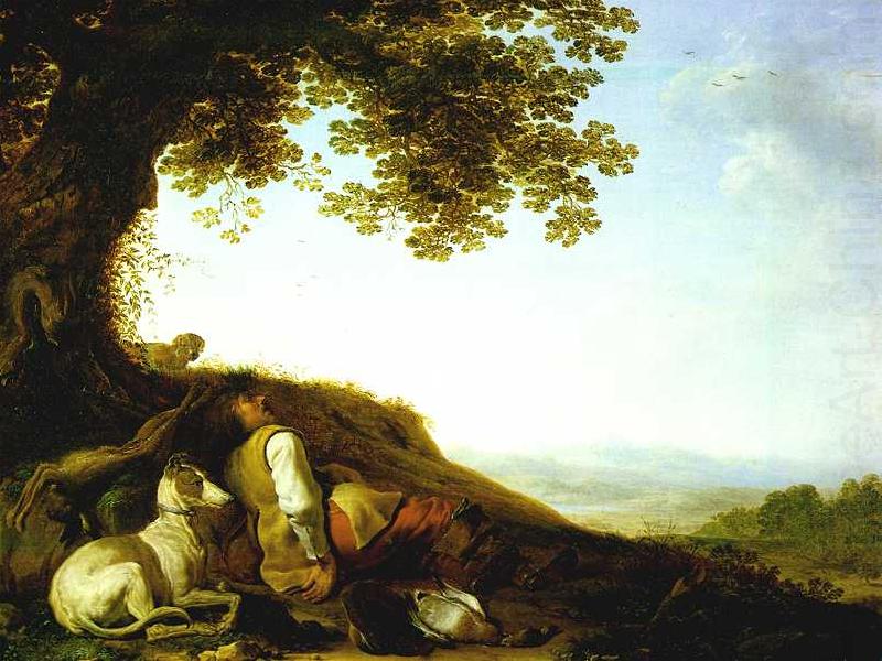 SAFTLEVEN, Cornelis Hunter Sleeping on a Hillside sg china oil painting image